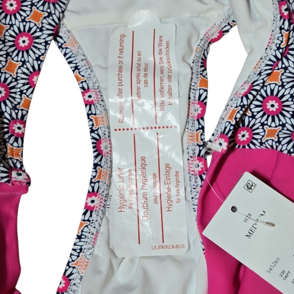 Lands' End Women's UPF 50 Full Coverage High Waist Twist-Front Bikini Bottom M - Picture 8 of 9